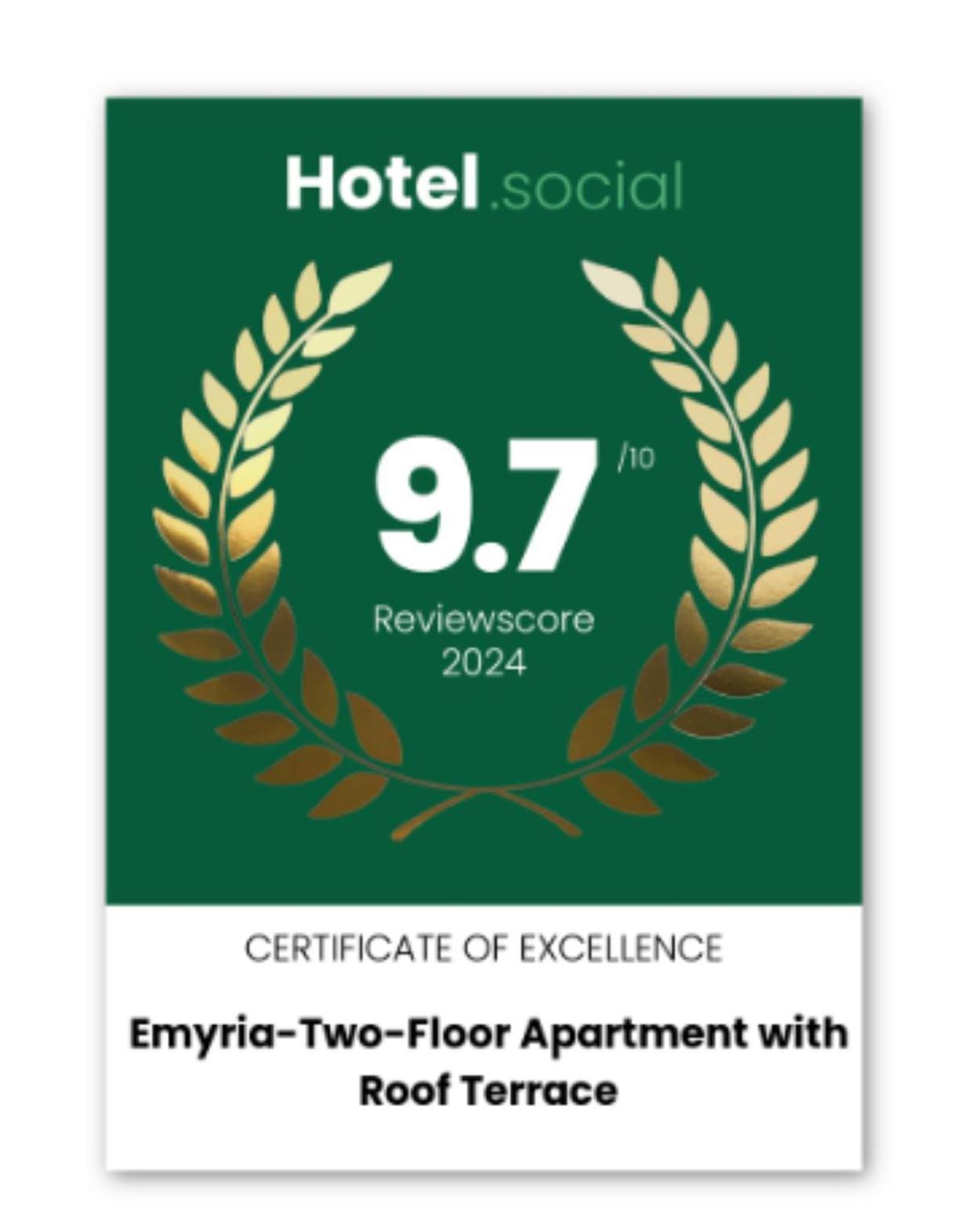 Emyria-Two-Floor Apartment With Roof Terrace 자킨토스 타운 외부 사진